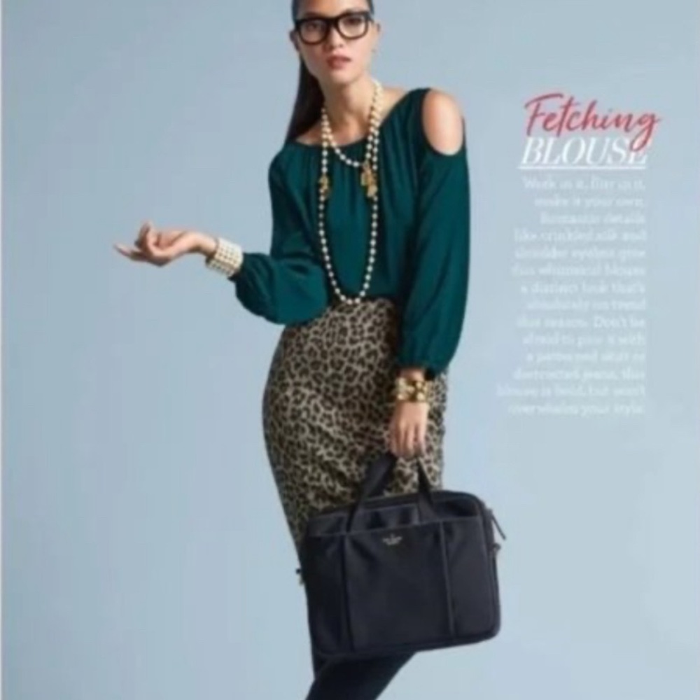 Cabi Fetching Blouse size medium teal style #3504